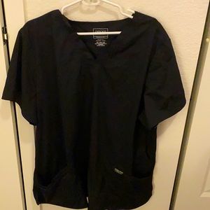 Cherokee revolution women’s black scrub top